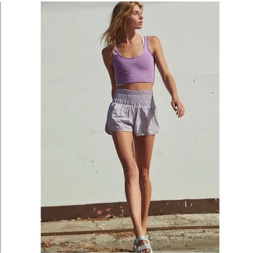 FP Movement Way Home Lilac Running Shorts